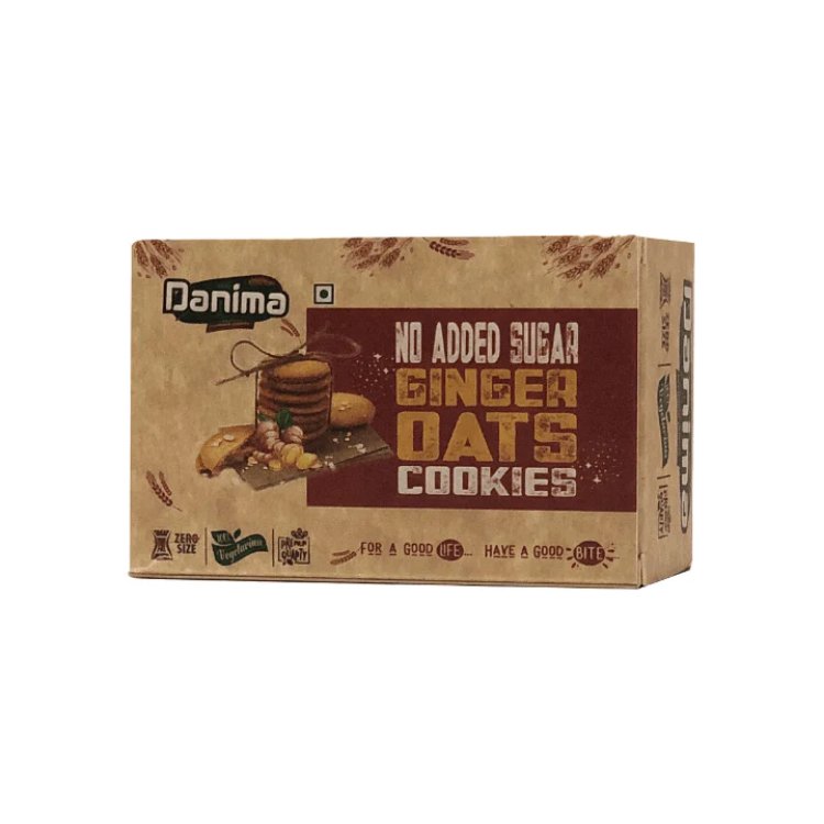 Danima NO ADDED SUGAR Cookies Ginger Oats 75g - Remkart