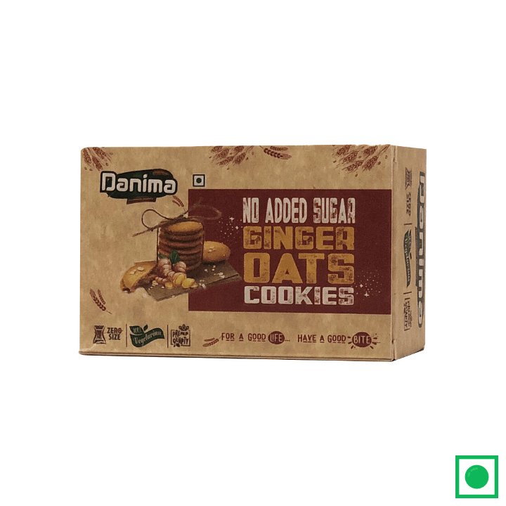 Danima NO ADDED SUGAR Cookies Ginger Oats 75g - Remkart