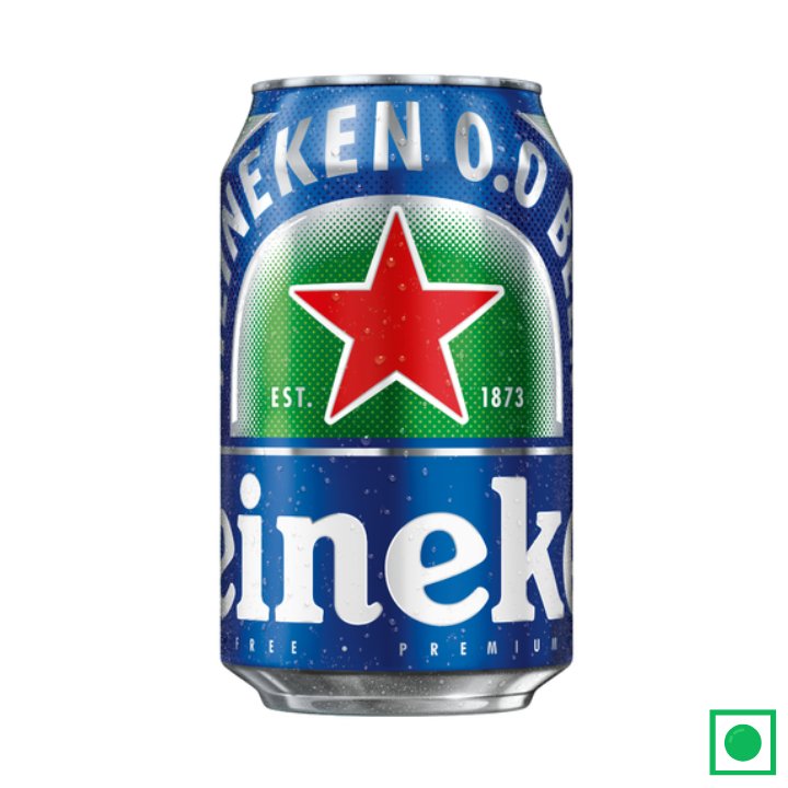 heineken 0.0% Non Alcoholic Beer Can, 330ml - Remkart