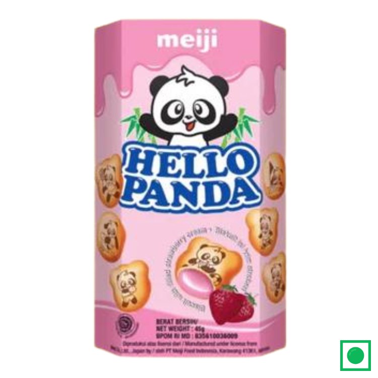 Hello Panda Strawberry Cream Biscuit, 45g (Imported) - Remkart
