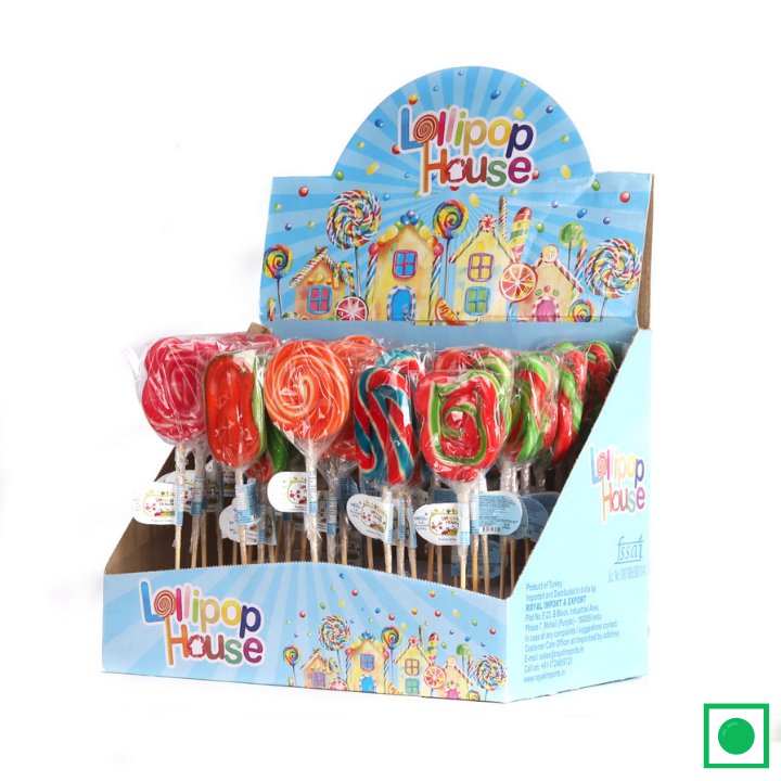 Lollipop house Multicolored Lollipops Candies Box Giftpack, (1 Lollipop x 50pcs) "Candyfox" (IMPORTED) - Remkart