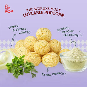 OMYPOP SOUR CREAM & ONION POPCORN, 70G (IMPORTED) - Remkart