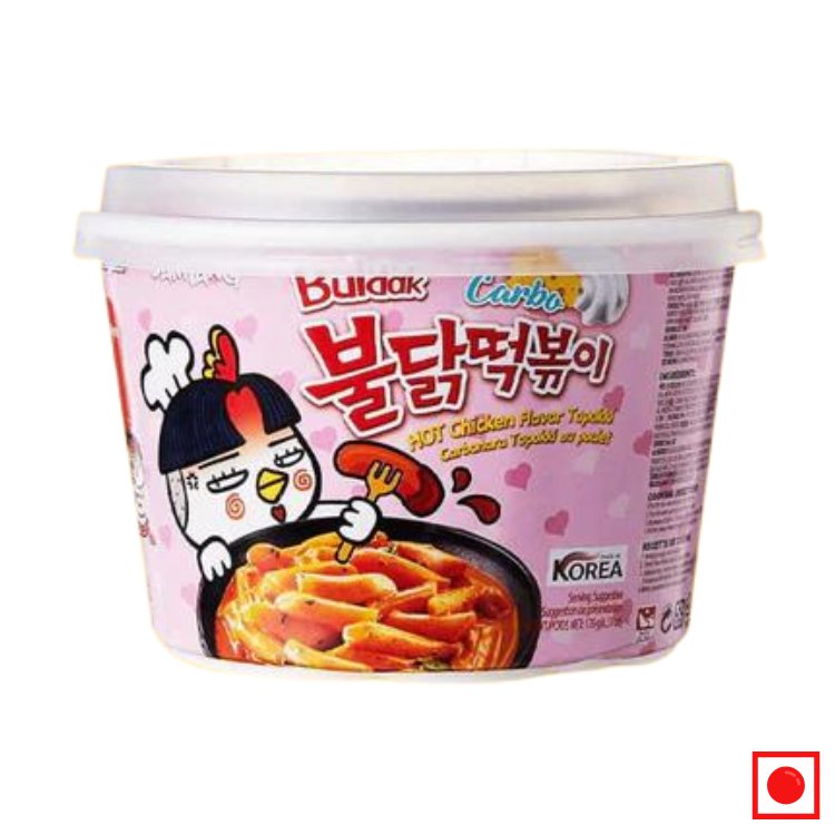Samyang Hot Chicken Carbonara Buldak Rice Noodles, 180g (Imported) - Remkart