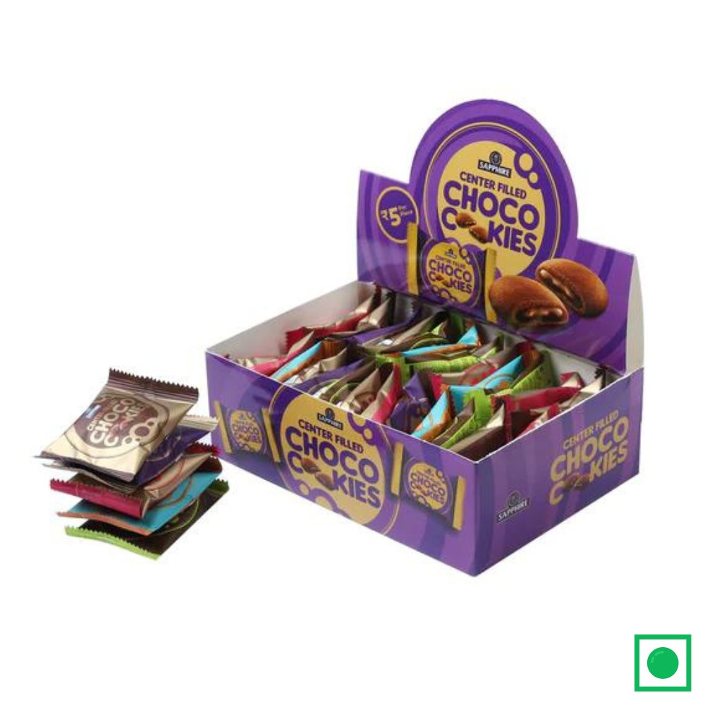 Sapphire Center Filled Choco Cookies , 375g (Pack of 30) - Remkart