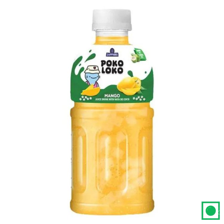 Sapphire Poko Loko Mango Flavoured Juice Drink With Nata De Coco, 300 ml - Remkart