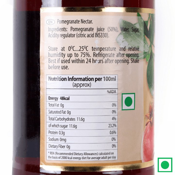 Vita Pomegranate Fresh Juice, 1L (IMPORTED) - Remkart