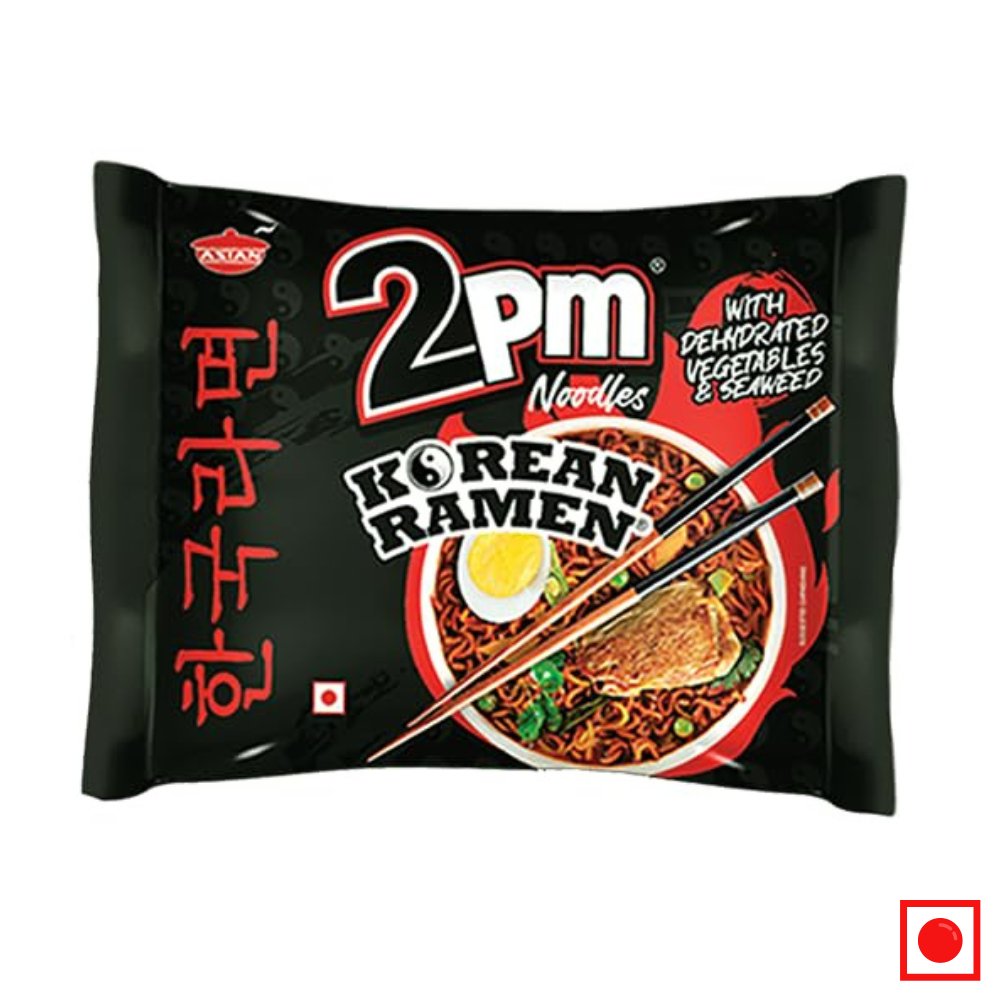 2PM Korean Ramen Noodles, Chicken Flavour Instant Noodles, 100g - Remkart