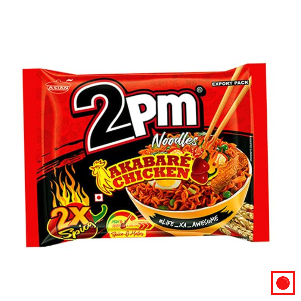 2PM Akabare Noodles, 2X Spicy Chicken Flavoured Instant Noodles, 100g