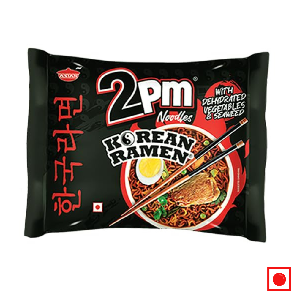 2PM Korean Ramen Noodles, Chicken Flavour Instant Noodles, 100g