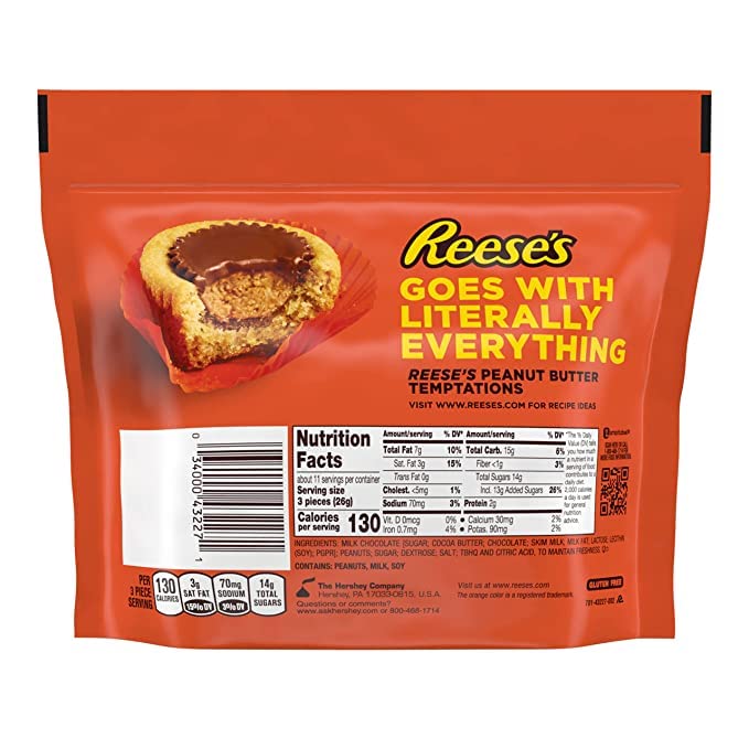 Reese's Miniature Cups Milk Chocolate & Peanut Butter Share Pack , 297 g