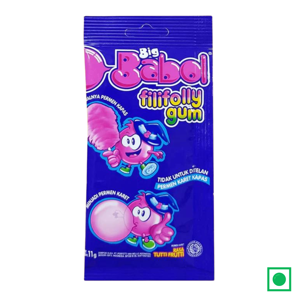 Big Babol Fillyfolly Rasa Tutti Frutti Gum, 11g (Imported)