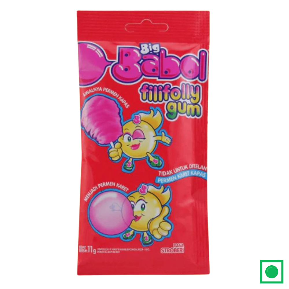 Big Babol Fillyfolly Strawberry Gum, 11g (Imported)