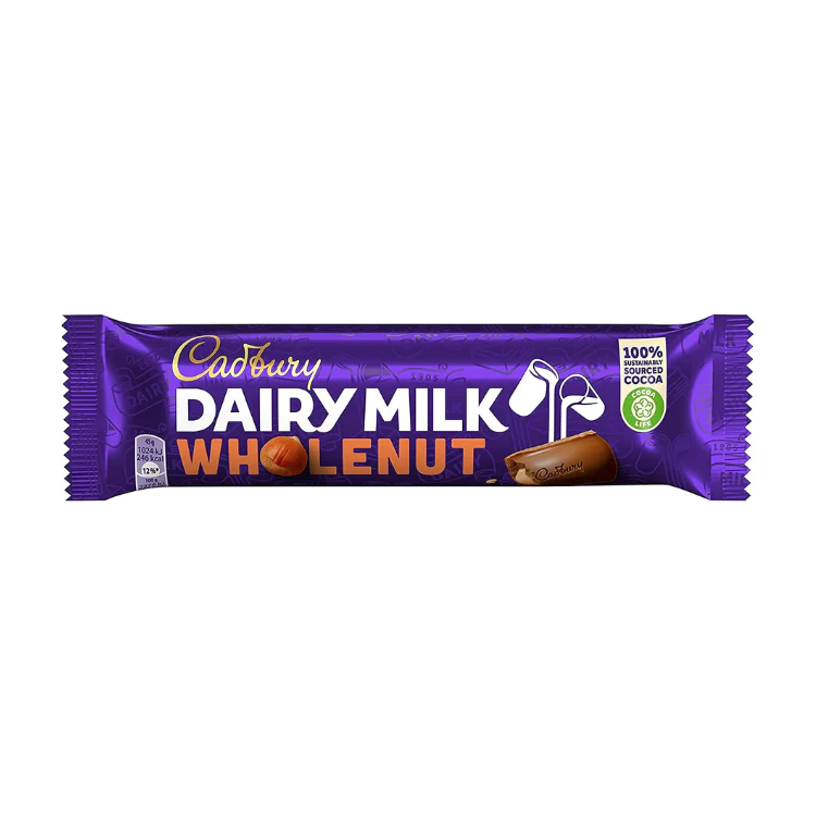 Cadbury Dairy Milk Wholenut, 45g (Imported)