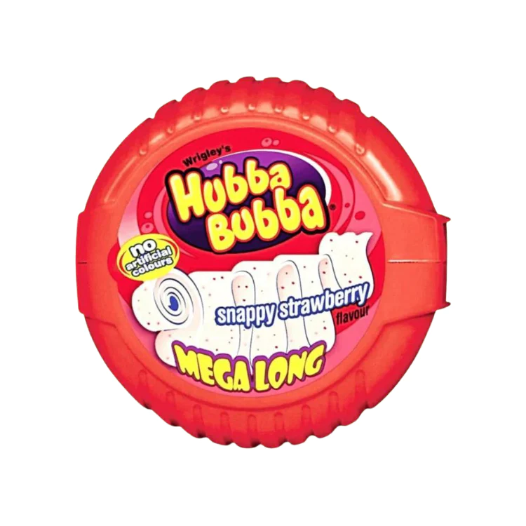 Hubba Bubba Snappy Strawberry Bubble Tape, 56g (Imported)