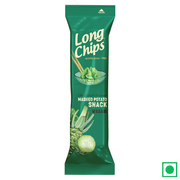 Long Chips Mashed Potato Snack Wasabi Flavoured, 75g (Imported)