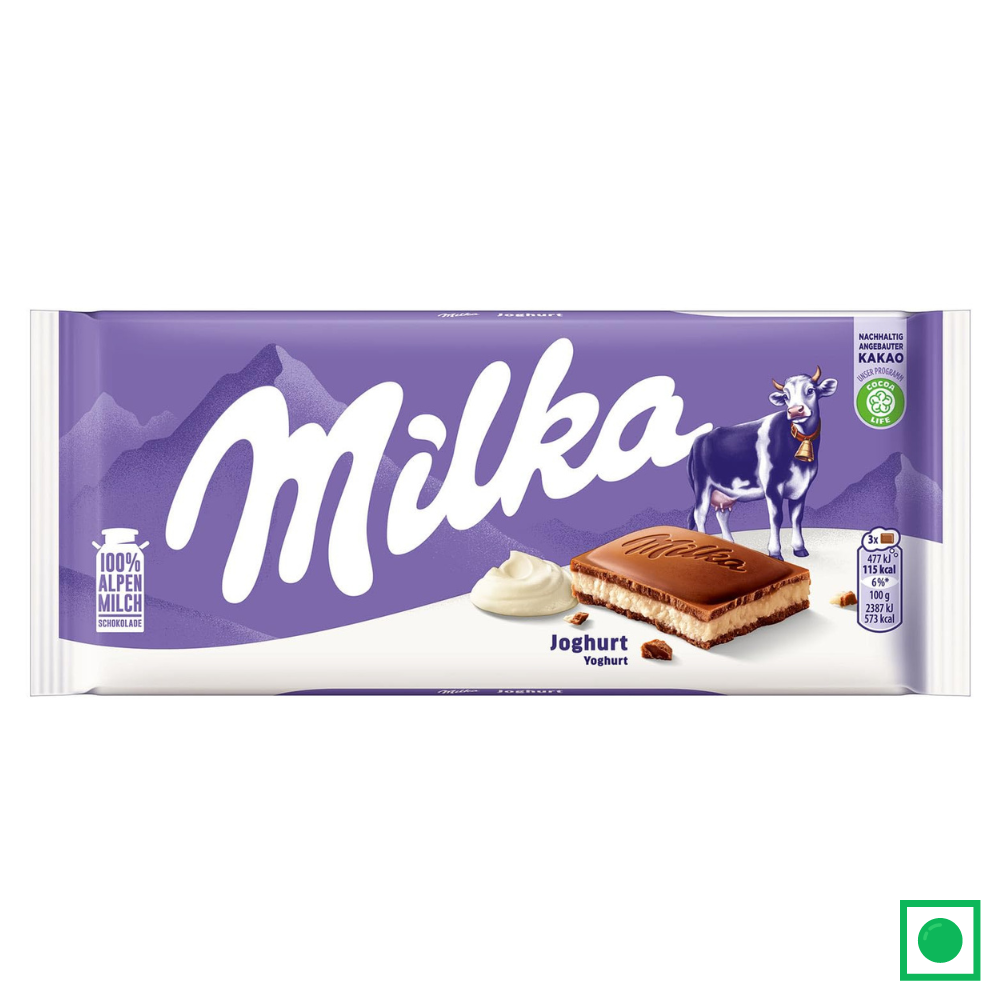 Milka Yogurt Chocolate Bar, 100g (Imported)