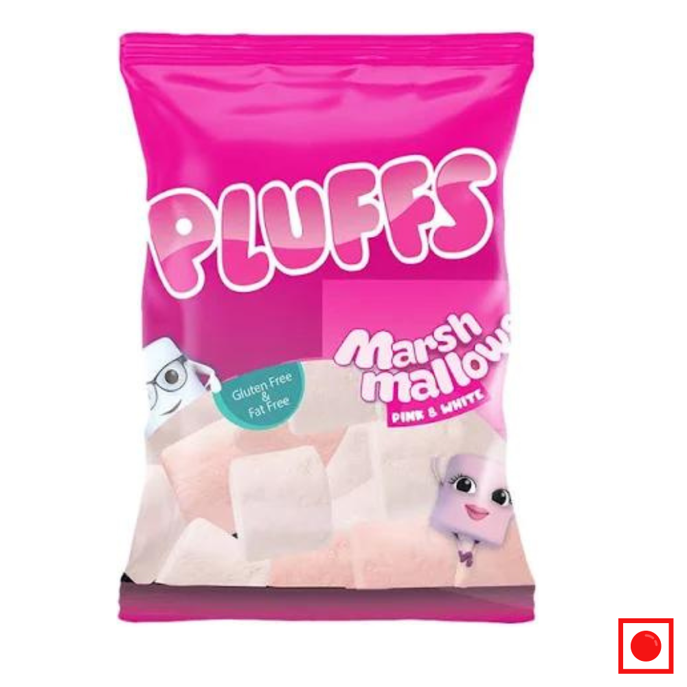 Pluffs Marshmallows Pink & White , 140g