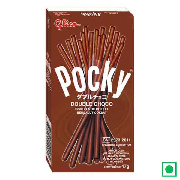 Pocky Double Chocolate Covered Biscuit Sticks, 47g (IMPORTED)