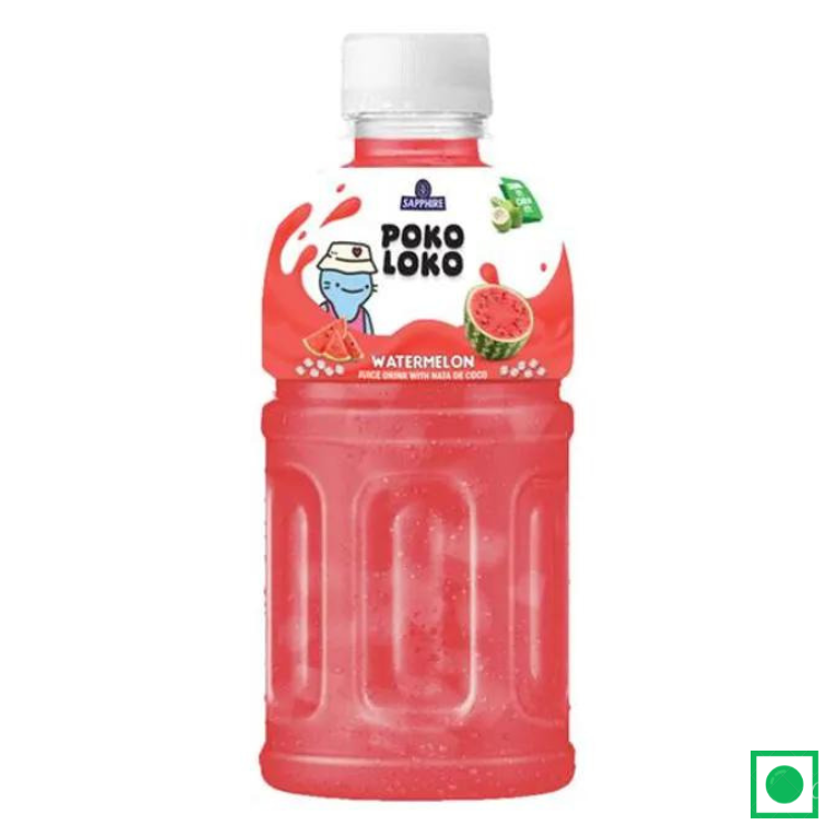 Sapphire Poko Loko Watermelon Flavoured Juice Drink With Nata De Coco, 300 ml