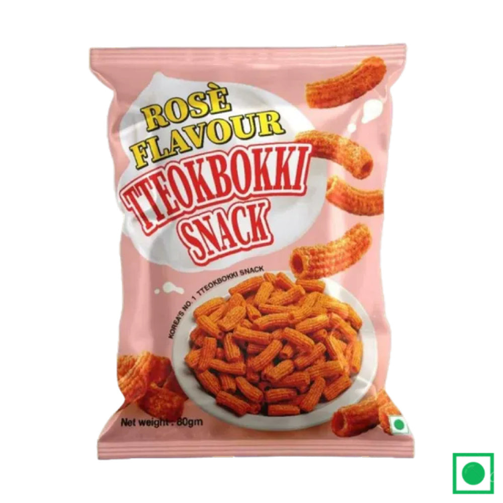 Tteokbokki Snack Rose Flavour, 80g (Imported)
