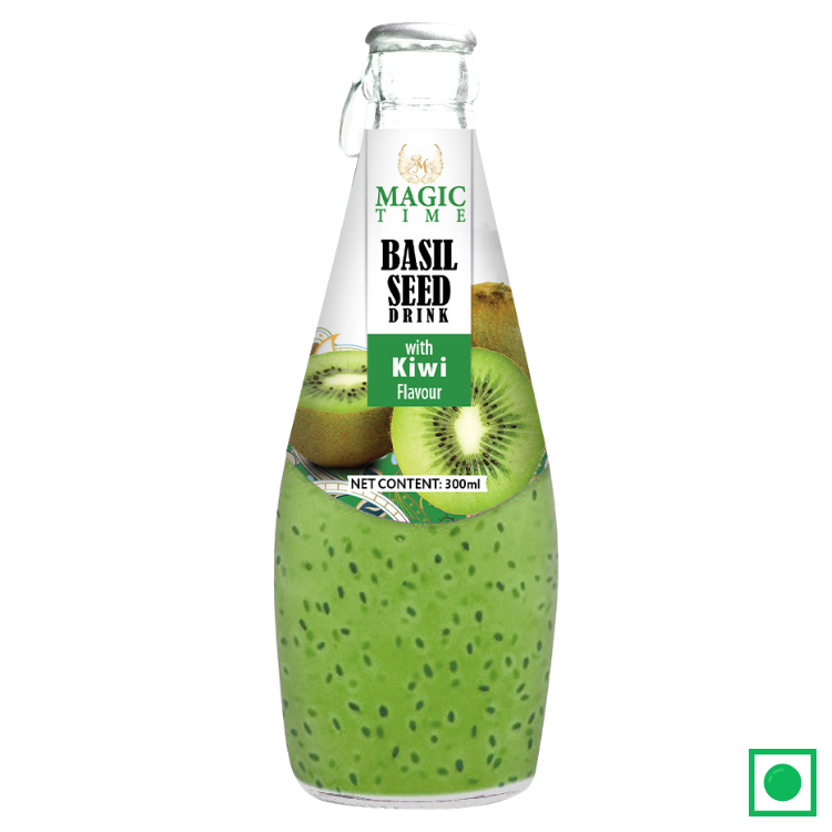 Magic Time Kiwi Flavoured Basil Seed Drink, 300ml (IMPORTED)