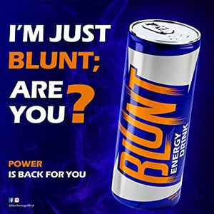 Blunt Sapphire Energy Drink Can 250ml (PACK OF 24pcs) - Remkart