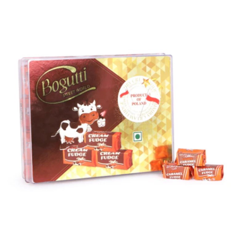 Bogutti Cream Fudge Exclusive Diamond Box Shape Gift Pack, 225g - Remkart