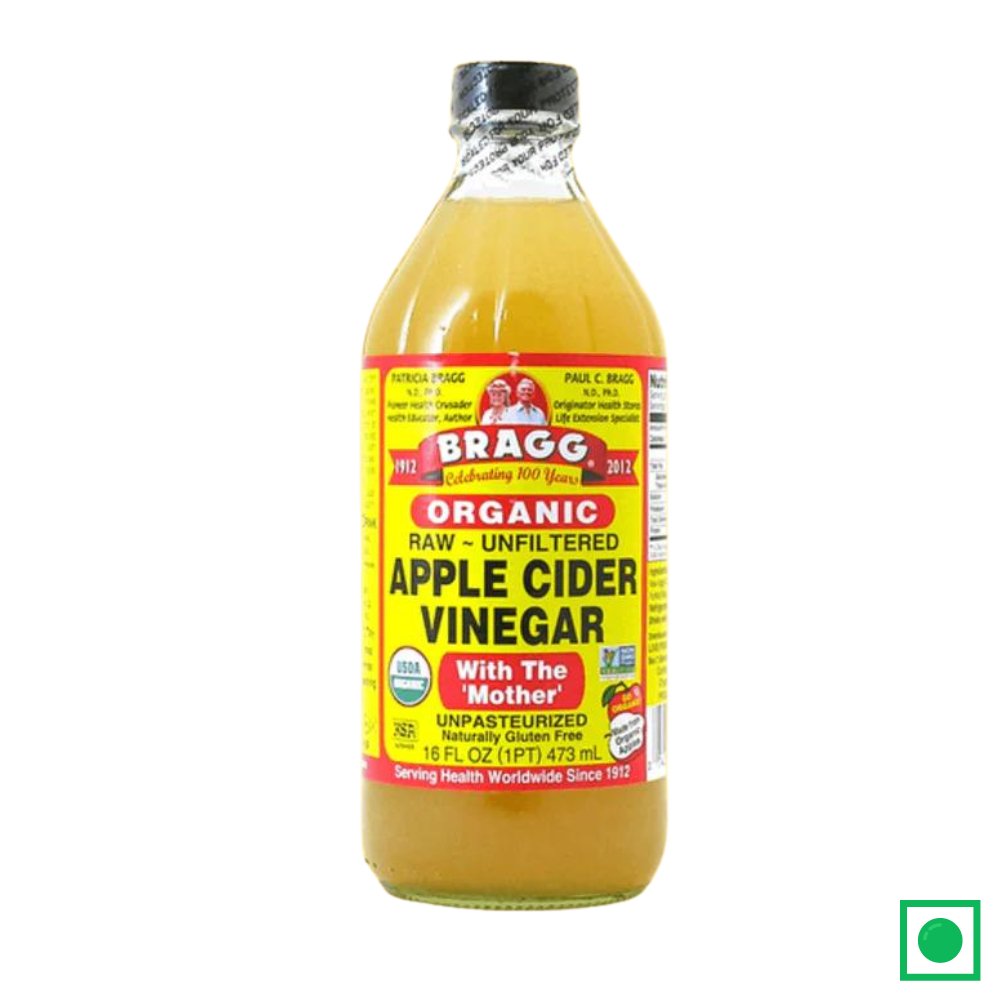 Bragg Organic Raw Unfiltered Apple Cider Vinegar - 473ml (Imported) - Remkart