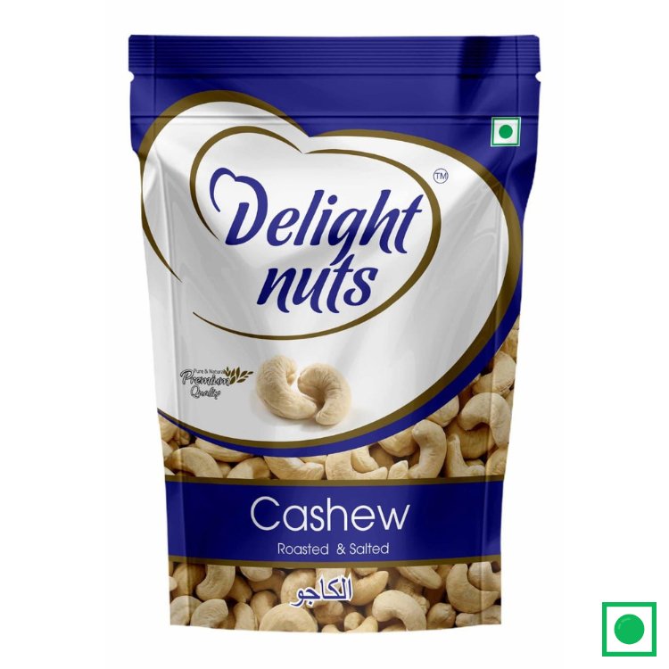 Cashew Roasted & Salted, Pack 200g, Delight Nuts - Remkart