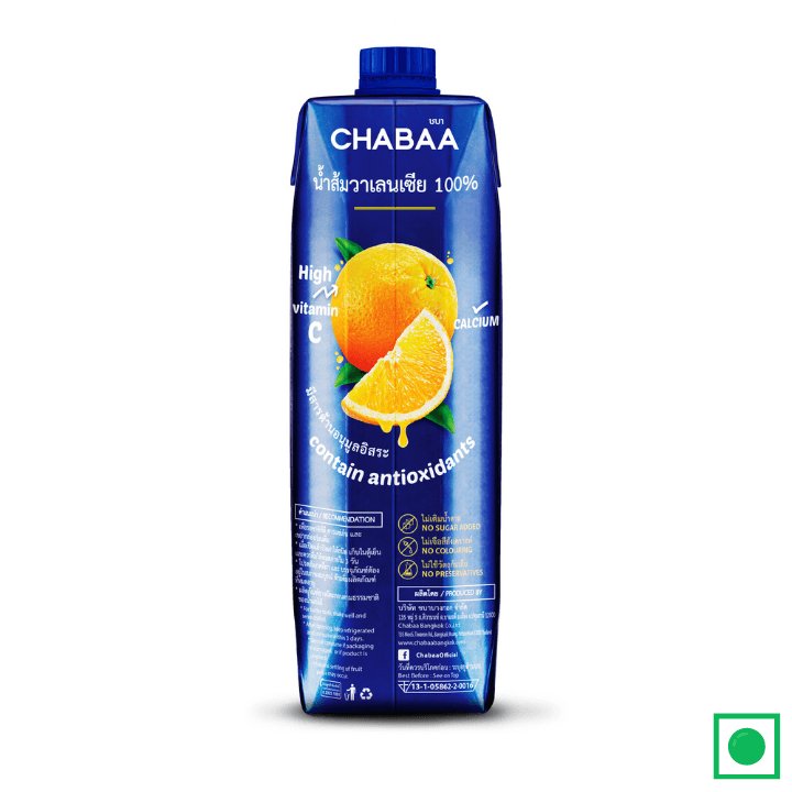 Chabaa Juice Orange Valencia, 1L (IMPORTED) - Remkart