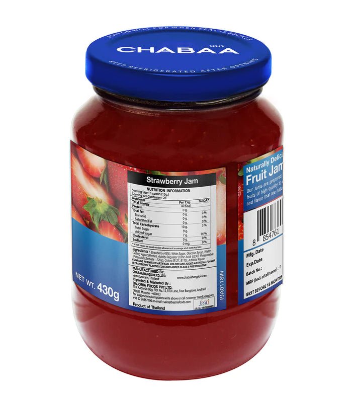 CHABAA STRAWBERRY JAM, 430G (IMPORTED) - Remkart