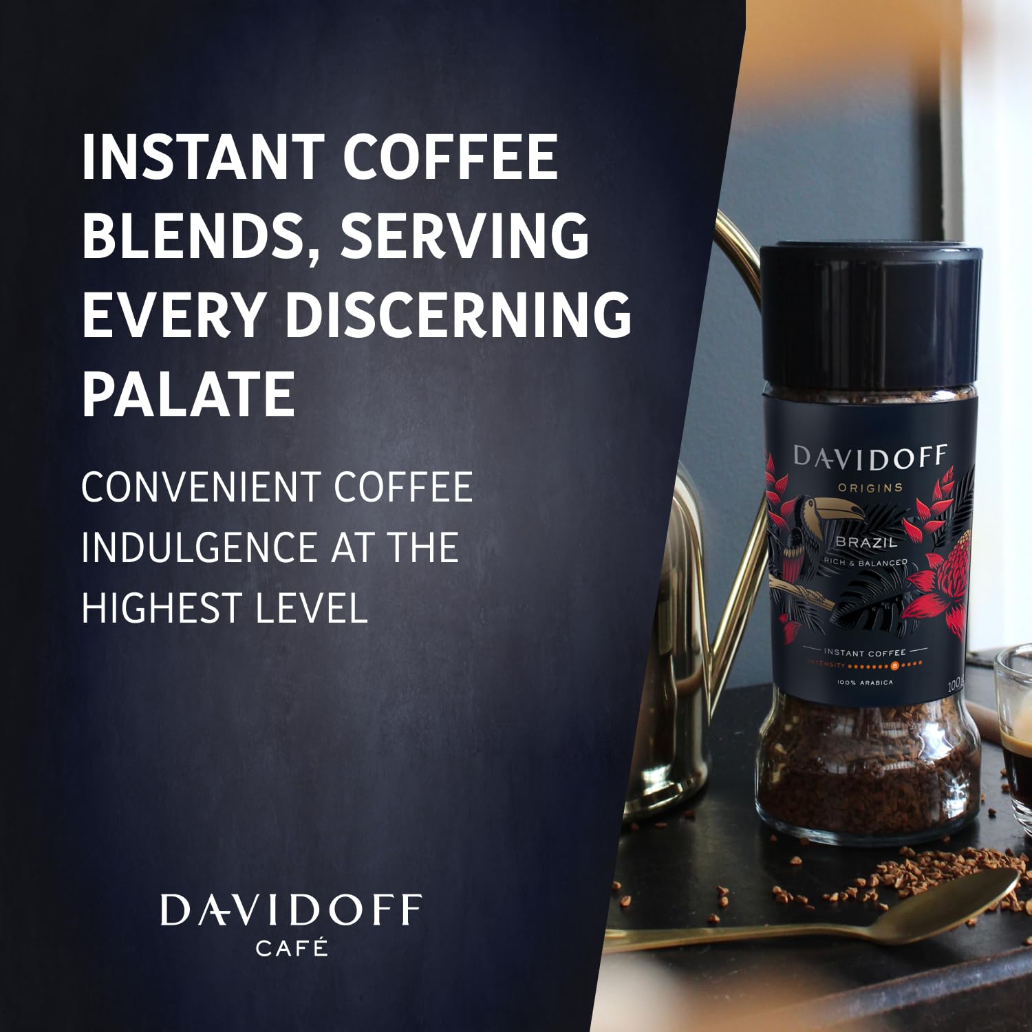 Davidoff Origins Brazil Instant Coffee (Rich & Balanced) , 100g - Remkart