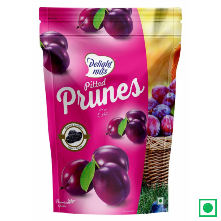 Pitted Prunes, Pack 200g, Delight Nuts