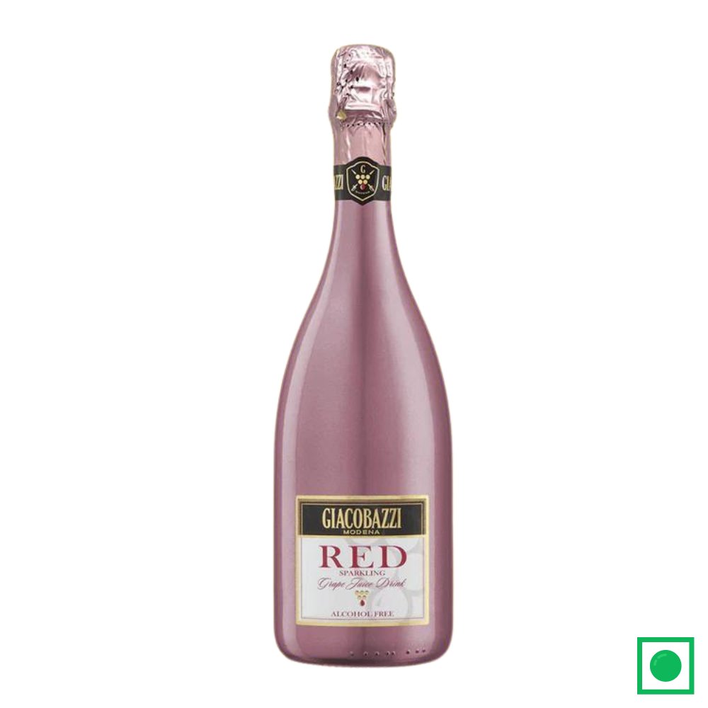 Giacobazzi Modena Red Sparkling Non Alcaholic Wine, Grape Juice Gold Bottle, 750ml (IMPORTED - Remkart