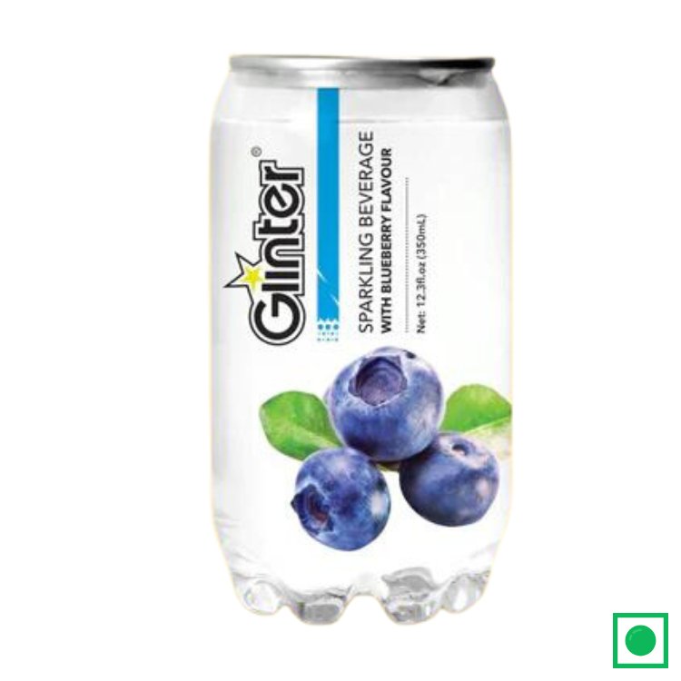 GLINTER SPARKLING BEVERAGE BLUEBERRY, 350ML (IMPORTED) - Remkart