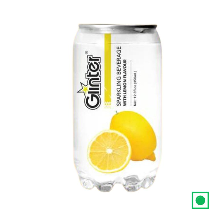 GLINTER SPARKLING BEVERAGE LEMON, 350ML (IMPORTED) - Remkart