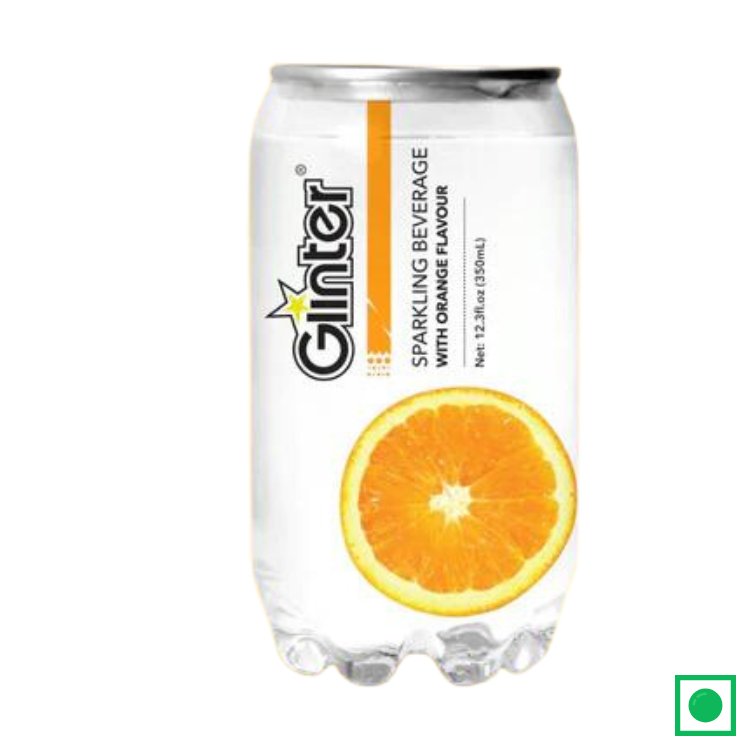 GLINTER SPARKLING BEVERAGE ORANGE, 350ML (IMPORTED) - Remkart