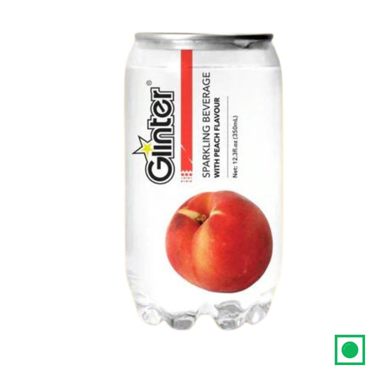 GLINTER SPARKLING BEVERAGE PEACH, 350ML (IMPORTED) - Remkart