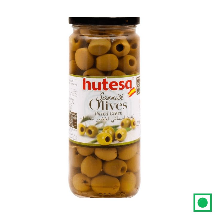 Hutesa Spanish Pitted Green Olives 450g - Remkart