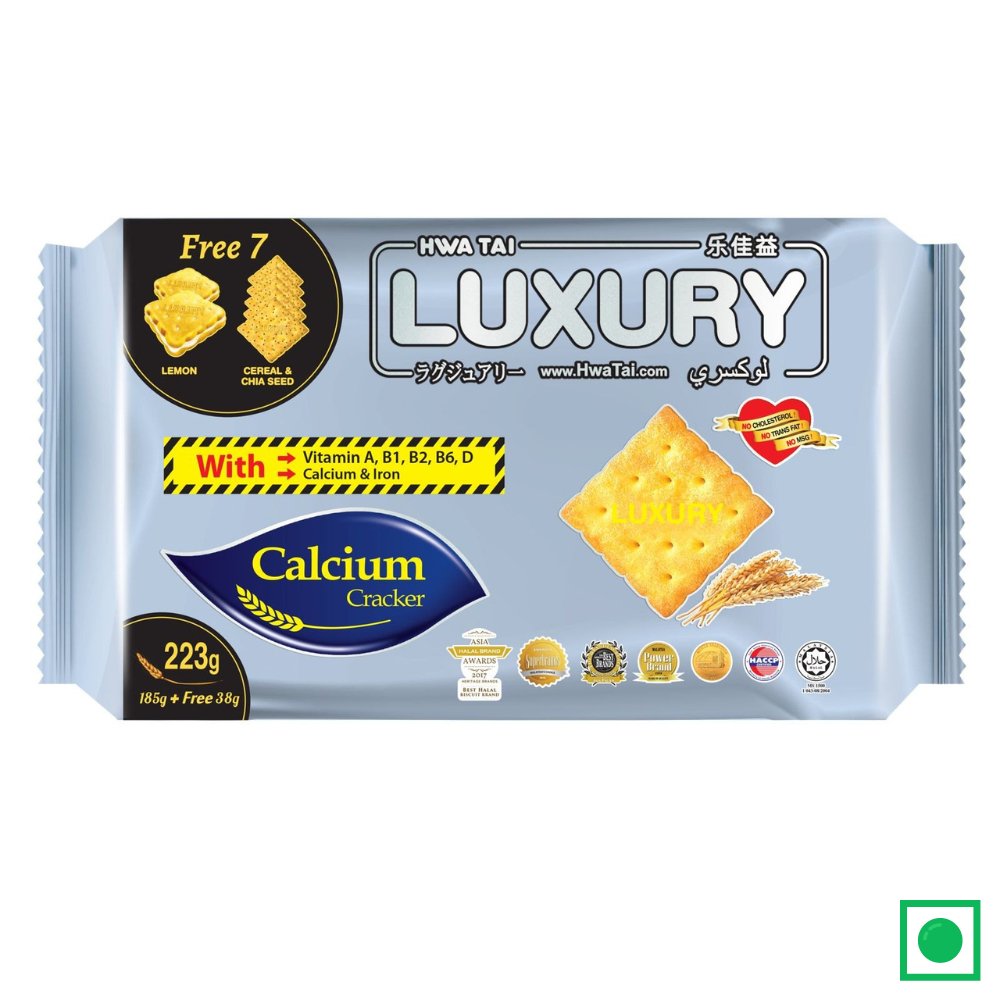 Hwa Tai Luxury Calcium Cracker , 185g (Imported) - Remkart