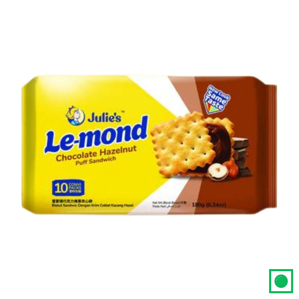 Julie's Le-Mond Chocolate Hazelnut Sandwich, 180g (Imported)