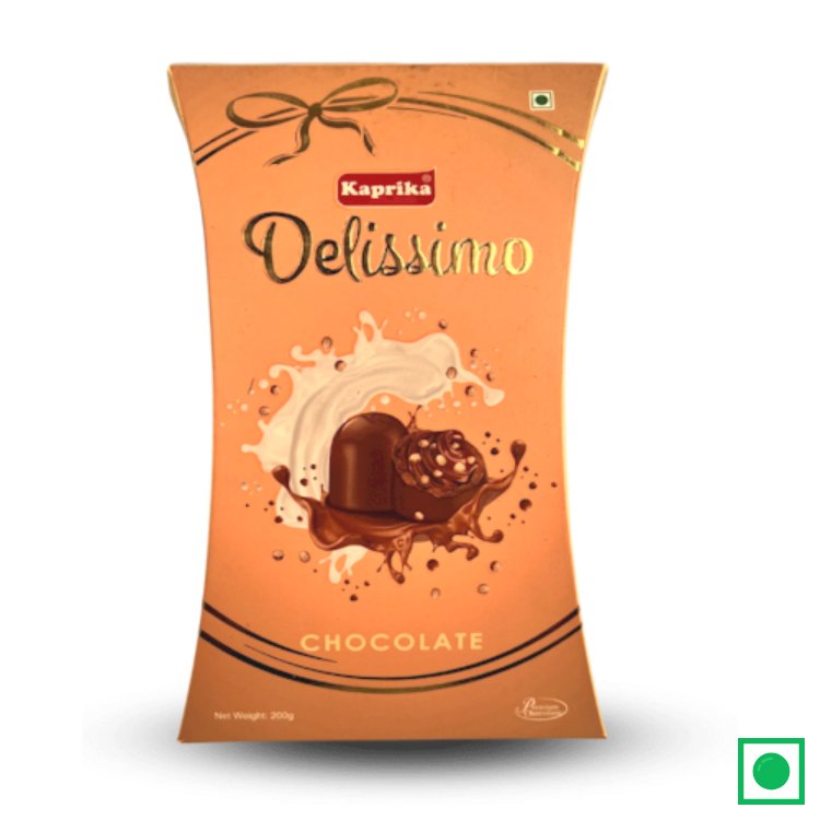 Kaprika Delissimo Premium Chocolate with Almond Crumbs, 200g - Remkart