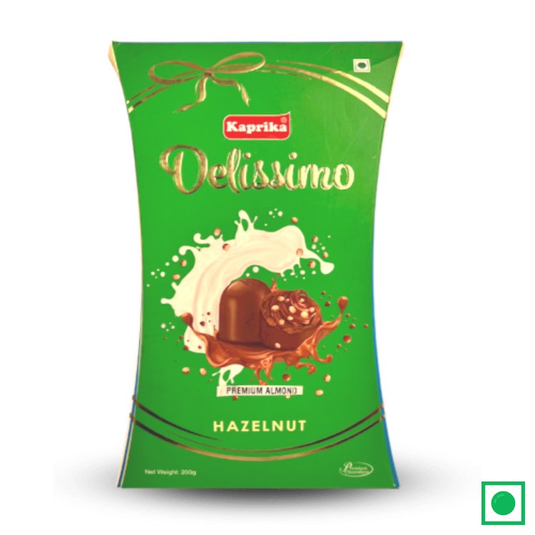 Kaprika Delissimo Premium Hazelnut Chocolate with Almond Crumbs, 200g - Remkart