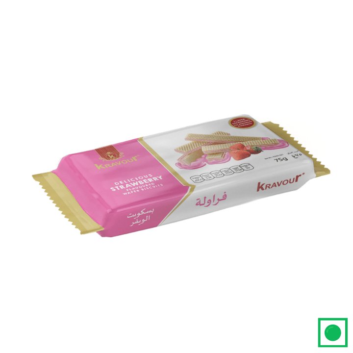 Kravour Strawberry Wafer, 60g - Remkart