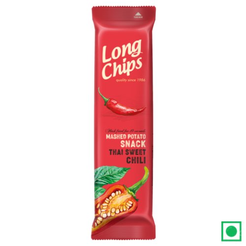 Long Chips Mashed Potato Snack Thai Chili Flavoured, 75g (Imported) - Remkart