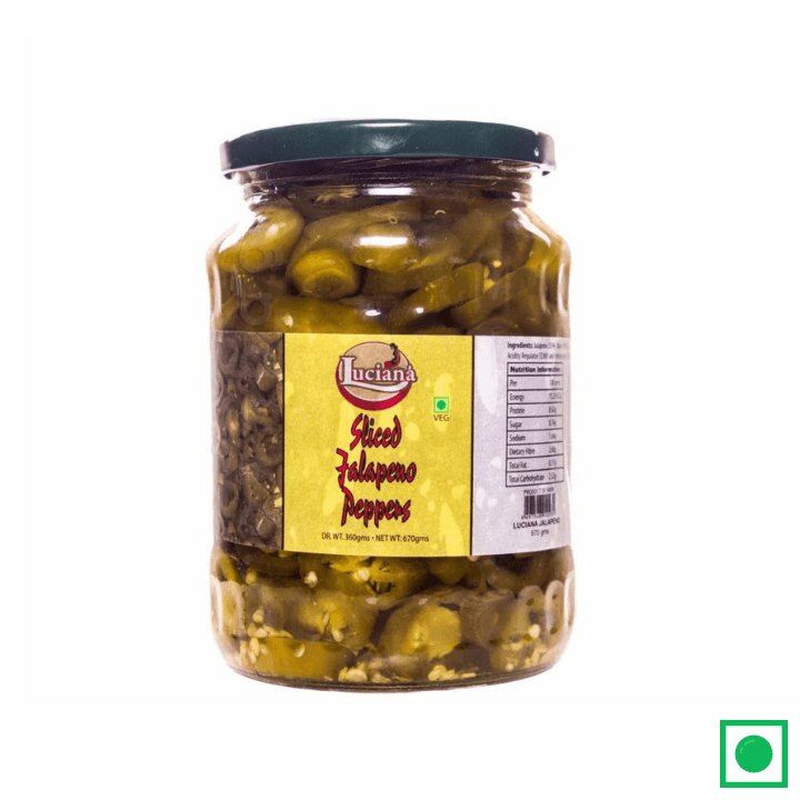 Luciana Sliced Jalapenos Jar 720ml - Remkart