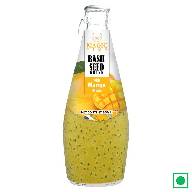 Magic Time Mango Flavoured Basil Seed Drink, 300ml (IMPORTED) - Remkart