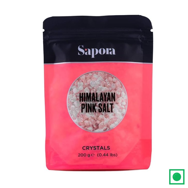 SAPORA HIMALAYAN PINK SALT CRYSTALS, 200G (IMPORTED) - Remkart