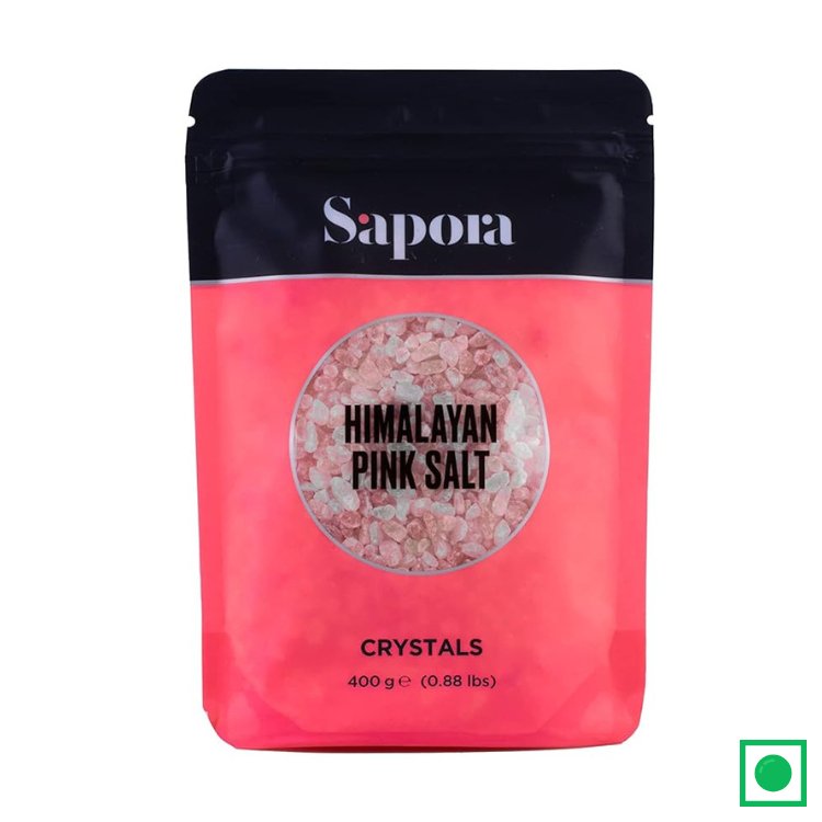 SAPORA HIMALAYAN PINK SALT CRYSTALS, 400G (IMPORTED) - Remkart