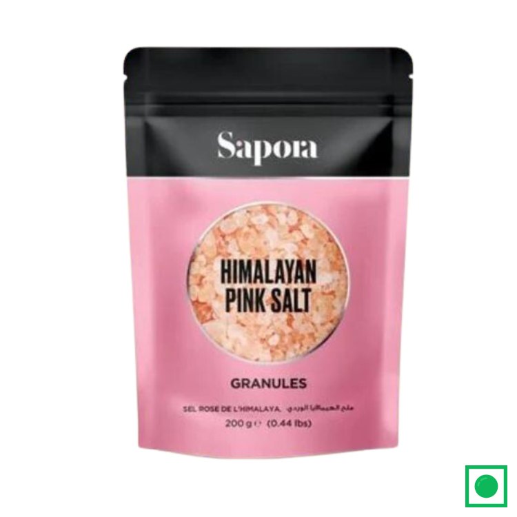 SAPORA HIMALAYAN PINK SALT GRANULES, 200G (IMPORTED) - Remkart